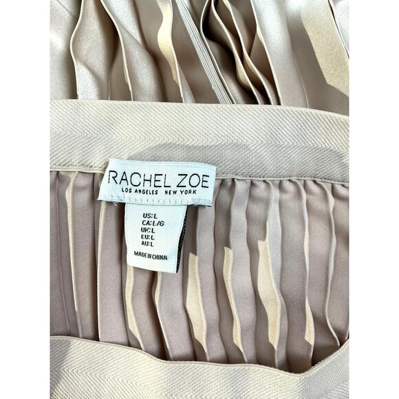 Rachel Zoe Pleated Skirt – Size Large, Champagne Color - Picture 5 of 6